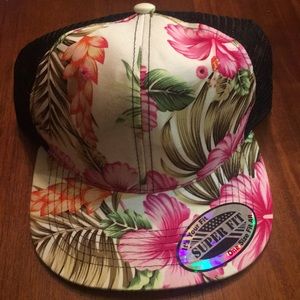 Floral aloha baseball cap